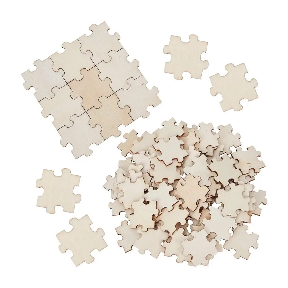 Custom Diy Arts Craft Freeform Onafgemaakte Blanco Sublimatie Puzzel Hout Stukjes Houten Puzzels