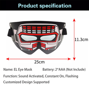 <span class=keywords><strong>Masque</strong></span> pour les yeux en mousse 3D à <span class=keywords><strong>LED</strong></span>, prix d'usine - Product Image 6