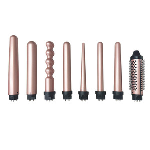 Curling <b>Iron</b> Set <b>8</b> In 1 Interchangeable Barrels Led Display Electric Hair Styler For Women With Multiple Attachments - Product Image 4