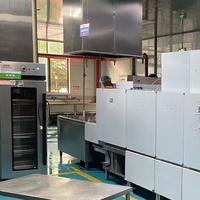 Lave-vaisselle à convoyeur modulaire 380V Type de vol Machines à vaisselle pour services de restauration à grande échelle