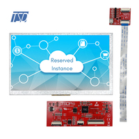 Interfaz de pantalla capacitiva lcd, Protocolo UART de 7 pulgadas, 800x480 res, HMI con módulo LCD tft CTP