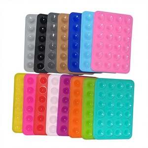 24 Piezas de Almohadillas Adhesivas de Silicona con Ventosa, Antideslizantes, Portátiles, Removibles, Soporte Cuadrado, Adhesivo de Silicona con Ventosa - Product Image 4