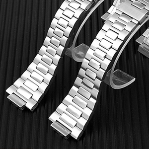 Adecuado para hombres Reloj inteligente de alta calidad PP Nautilus Estilo de negocios Ajustable Acero sólido Plata Correa de reloj de acero inoxidable - Product Image 2