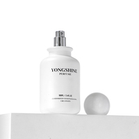 Ensemble de flacons de parfum de luxe, emballage cosmétique en verre opale blanc haut de gamme avec bouchon en marbre, contenants de parfum personnalisés
