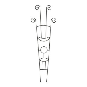 Treillis en fer forgé XH26-026, support rond pour plantes, pour utilisation en intérieur et en extérieur dans le jardin - Product Image 3
