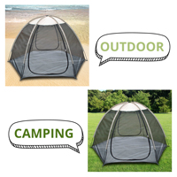 Grande tente de camping familiale, structure en fibre, installation facile, abri ventilé, cabane extérieure, anti-moustiques, anti-insectes, tente de voyage