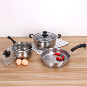 Ensemble de casseroles 5 pièces Ensemble de casseroles et poêles en acier inoxydable Ensembles de casseroles de cuisine - Product Image 6