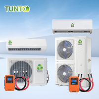 Climatiseur hybride intelligent multi-zones à énergie solaire et électrique, 2-5 zones, chauffage à fréquence fixe, usage domestique et extérieur
