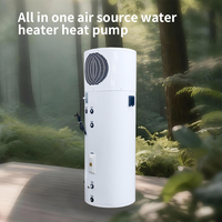 Wok Pompe à chaleur air-eau tout-en-un 200L et 300L, entièrement blanche, 0.8P R134a