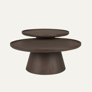Mesa de Centro de Madera de Teca Sólida de Lujo, Muebles Contemporáneos para Sala de Estar - Product Image 1
