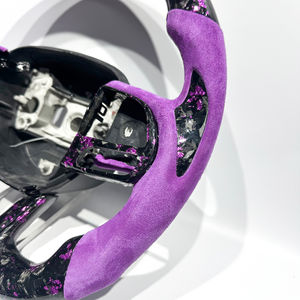 Volant en fibre de carbone forgé violet adapté aux Dodge Challenger Charger RT Durango <span class=keywords><strong>SRT</strong></span> Jeep <span class=keywords><strong>Trackhawk</strong></span> Chrysler 300 - Product Image 2