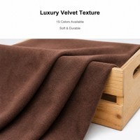 Tissu de canapé en velours 100 % polyester, personnalisable, de luxe, épais, tricoté, respirant et doux pour la décoration intérieure et le mobilier.