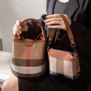 Nuevo Bolso de Hombro de Tela 2 en 1 de Moda de Lujo para Mujer, Bolso Tipo Cubo de Gran Capacidad, Bolsos y Carteras para Mujer, Bolso Tipo Cubo Femenino - Product Image 5