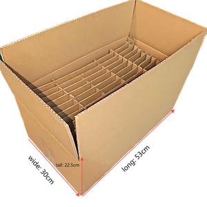 Scatola di Imballaggio Personalizzata Riciclabile Marrone di Alta Qualità con Slot per Cartoncino, Scatola in <span class=keywords><strong>Cartone</strong></span> Ondulato Rinforzato - Product Image 1