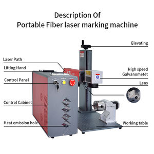 Nouvel appareil de marquage laser à fibre portable, imprimante, machine de gravure de stylos avec roue de gravure, prend en charge DXF/PLT/AI - Product Image 4