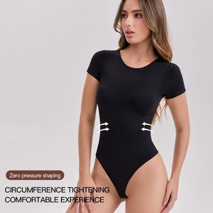 Body modellante a perizoma senza cuciture per <span class=keywords><strong>donna</strong></span>, effetto lifting glutei, alta elasticità, per figure curvy. - Product Image 4