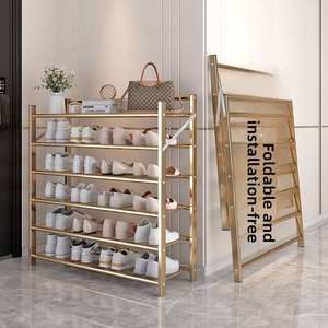 Foldable Shoe <b>Rack</b> No Assembly Multi Tier Storage Organizer for Home Entryway Doorway Shoe Storage - Product Image 6