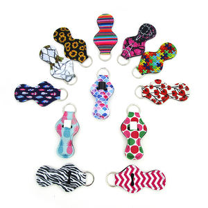 <span class=keywords><strong>RTS</strong></span> – porte-baume à lèvres en néoprène, mignon, Sublimation, couverture, porte-clés, bracelet, lanière, porte-clés, vente en gros - Product Image 4