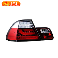 Pour BMW Série 3 Coupé (E46) 1998-2002 Feu Arrière Modifié Fumé, Amélioration pour Quatre Portes, Feux Arrières Entièrement LED avec Clignotants et Feux Stop