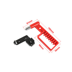Martillo de Emergencia de 180 mm x 98 mm x 58 mm, Rojo, de Plástico, Herramienta de Seguridad para Automóviles, Autobuses y Trenes, Dispositivo para Romper Vidrios y Escapar - Product Image 1