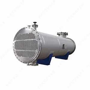 Intercambiador de calor de tubo y carcasa industrial con certificado ASME personalizado, condensador sin costuras