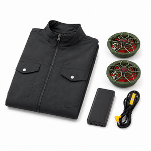 Aubert <b>Cooling</b> Suit Men's Air Conditioning <b>Jacket</b> 12V Fan 20000mAh Battery USB Power Brushless Motor 320g Fabric - Product Image 1