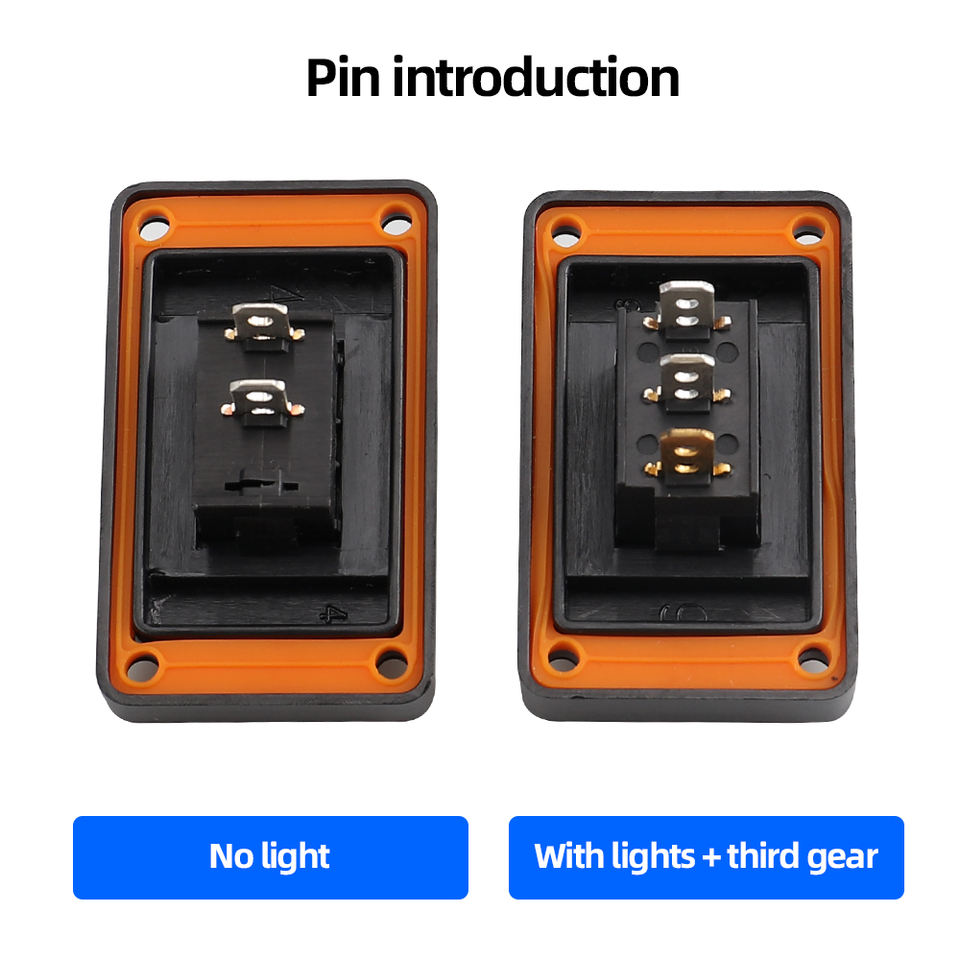 Small Current Inline Rocker Switch ON-OFF/ON-OFF-ON CE PA66 Waterproof ...
