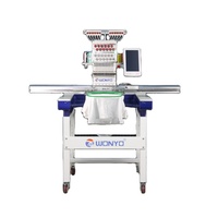 Machine de broderie industrielle à tête unique de haute qualité pour les chapeaux de grande surface informatisés pour les industries de vente au détail