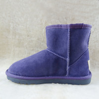 Bottes d'hiver chaudes en véritable peau de mouton de style classique, fourrées, pour femmes, vente en gros