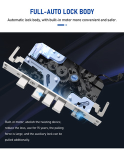 Cerradura Inteligente para Puerta con Huella Dactilar NFC, Precio de Fábrica en China, Cerraduras Digitales para Puerta de Aluminio con Aplicación Tuya TTLock, KX1 NFC Inteligente - Product Image 5