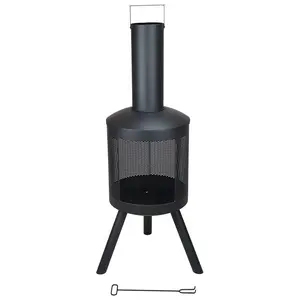 Chimenea logam teras & perapian luar ruangan