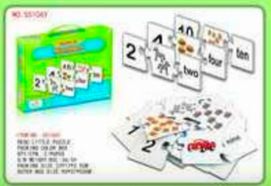 Rompecabezas de papel Chibtsuo, juguete educativo multicolor para niños de 2 a 3 años, aprendizaje de números y palabras - Product Image 3