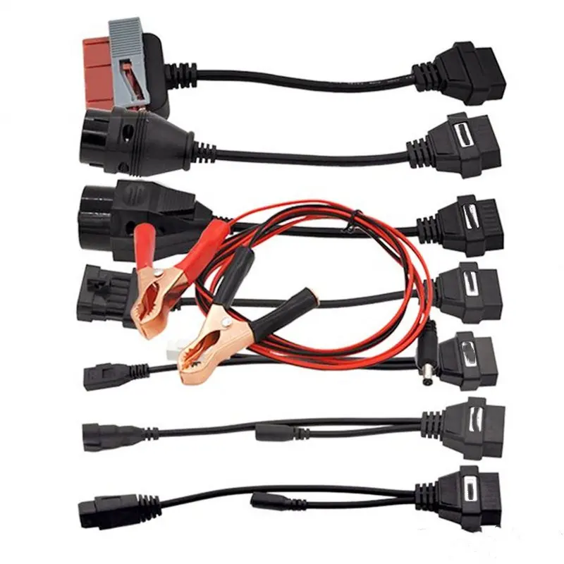 8pcs 트럭 케이블 진단 도구 트럭 자동차 OBD2 케이블 진단 어댑터 커넥터 델파이 ds150e