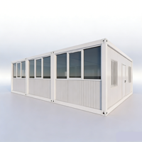 Maison conteneur portable, cabine modulaire prête à l'emploi pour bureau de chantier, dortoir