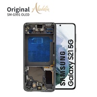 Nouveau Soft OLED G991 Service Pack Garantie 1 an pour Samsung pour Galaxy S21 Edge LCD avec assemblage de cadre pour la réparation de téléphone portable