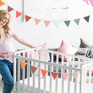 Welcome Pennant Triangle <strong>Bunting</strong> Flag <strong>Nursery</strong> Garland Triangle <strong>Bunting</strong> Flags Playroom Wall Decor Banner for <strong>Nursery</strong> Baby Shower - Product Image 4