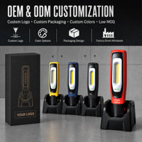 Services OEM et ODM complets pour éclairages professionnels : Logo laser personnalisé, couleurs de boîtier sur mesure, emballage personnalisé et MOQ flexible.