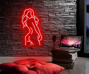 Letrero Luminoso de Neón Personalizado con Diseño de Chica Sexy Desnuda en Color Rosa, Lámpara de Pared con Luces LED para Dormitorio, Vacaciones, Navidad, Fiesta, Boda - Product Image 6