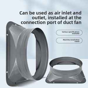Raccord de conduit carré à rond en acier galvanisé avec <span class=keywords><strong>clapet</strong></span> anti-retour pour système de ventilation d'extraction de <span class=keywords><strong>hotte</strong></span> et CVC - Product Image 4