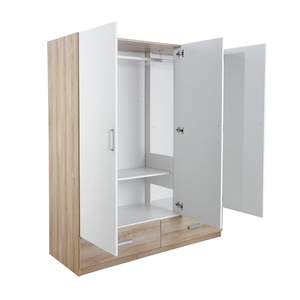 เฟอร์นิเจอร์ไม้สำหรับห้องนอน<span class=keywords><strong>ตู้</strong></span><span class=keywords><strong>เสื้อผ้า</strong></span>สีขา<span class=keywords><strong>ว</strong></span>เก็บของขนาดใหญ่แบบทันสมัย - Product Image 4