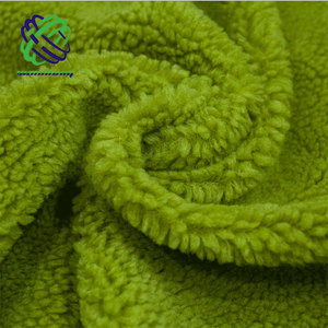 <strong>Sherpa</strong> <strong>Material</strong> 30% 50% 100% Recycled Polyester <strong>Sherpa</strong> Fleece Faux Fur Plush Fabric for Jacket Boots Lining - Product Image 2