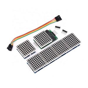 <span class=keywords><strong>MAX7219</strong></span> Module d'affichage à LED à matrice de points 8x8 pour kit de bricolage avec support en cascade - Product Image 1