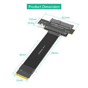 Конвертер-адаптер TISHRIC NGFF <span class=keywords><strong>M</strong></span>.<span class=keywords><strong>2</strong></span> <span class=keywords><strong>M</strong></span>-key в U.<span class=keywords><strong>2</strong></span> SFF-8639 для жестких дисков, совместимый с <span class=keywords><strong>2</strong></span>.5-дюймовыми и 3.5-дюймовыми U.<span class=keywords><strong>2</strong></span> HDD для ноутбуков и настольных ПК - Product Image 4