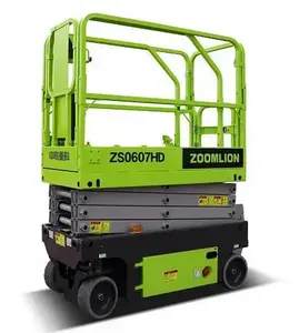 Preço barato plataforma hidráulica ZS1012HD plataforma de altura de trabalho 12m Zoomlion elevador tipo tesoura