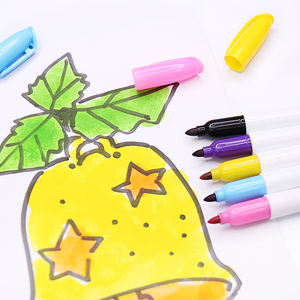 Haute qualité mini taille T-shirt tissu <span class=keywords><strong>marqueur</strong></span> <span class=keywords><strong>stylo</strong></span> pour tissus, à base d'eau coloré bricolage art marqueurs pour écrire sur les vêtements - Product Image 1