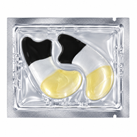 Masque pour les yeux en hydrogel en forme de lune, patchs en gel pour les yeux au collagène, hydratants, éclaircissants, anti-poches, logo personnalisé, marque privée, OEM