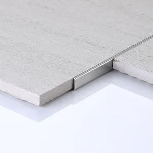 Foshan Factory JECA profilo decorativo a forma di L strisce di piastrelle campione gratuito per rivestimento di piastrelle in acciaio inossidabile con bordo a parete e pavimento