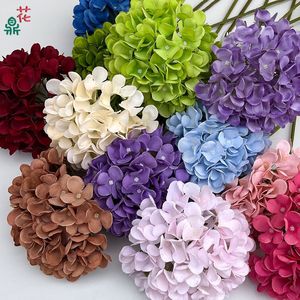 Flores de hortensia artificiales de seda de Shichuan, tamaño grande, hechas a mano, decoraciones para bodas, para pasillo de salón, fondo de recepción - Product Image 1