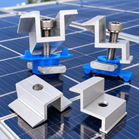 Support de fixation en aluminium pour module solaire photovoltaïque industriel, pour système de support photovoltaïque