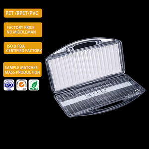 Doorzichtige Opvouwbare Pet/Pp Pvc Plastic Etui Transparante Doos Met Gerecyclede Materialen Aanpasbaar Logo - Product Image 2